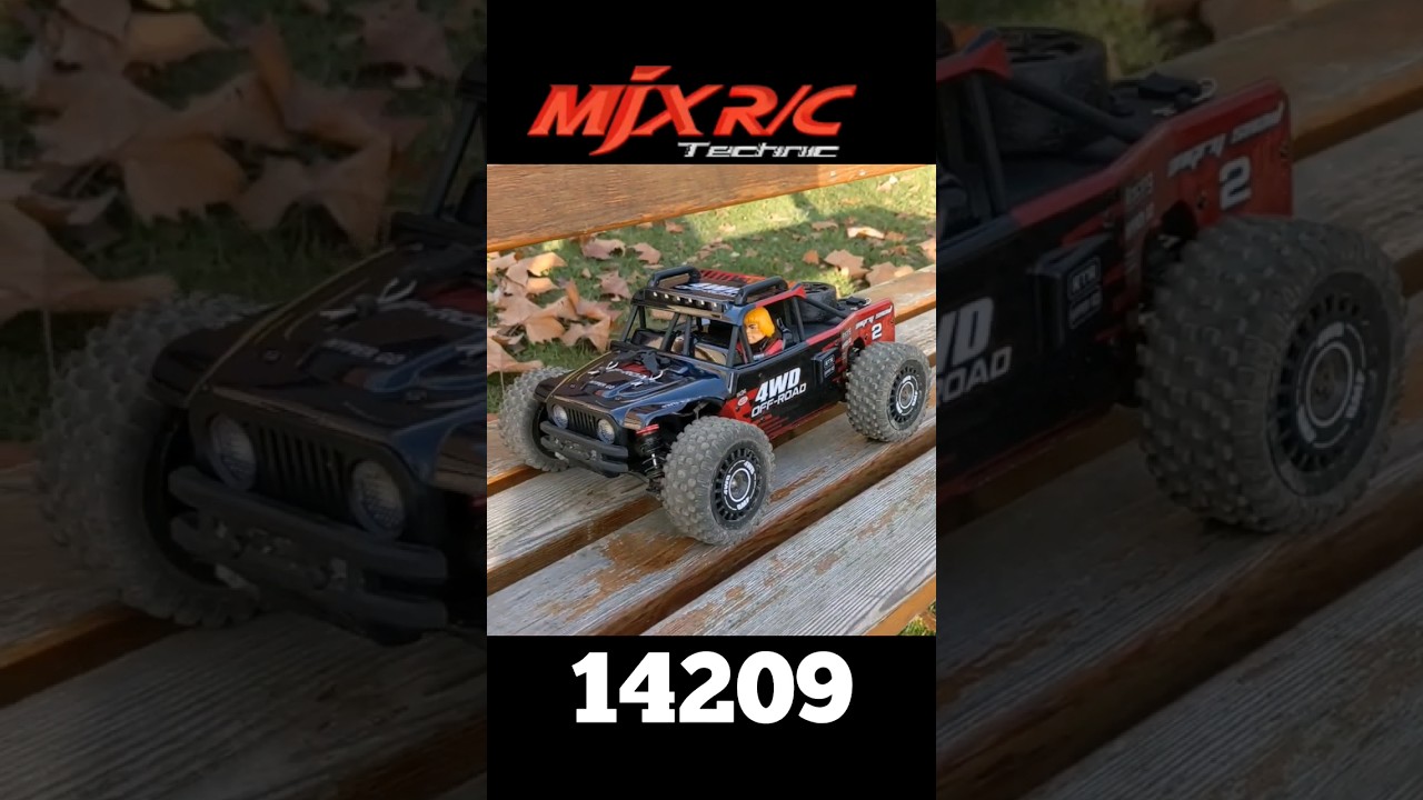 MJX 14209 Hyper Go in the Autumn leaves - i have the POWER #rccars #hypergo #rc #mjx #bash
