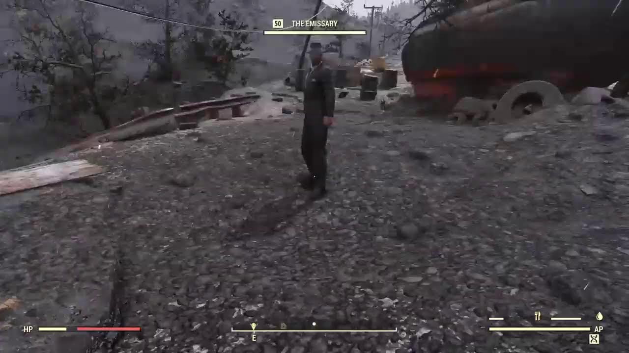 FINALLY GOT MYSTERIOUS KEY EMISSARY MAN IN BLACK fallout 76 Alien Invasion FO76