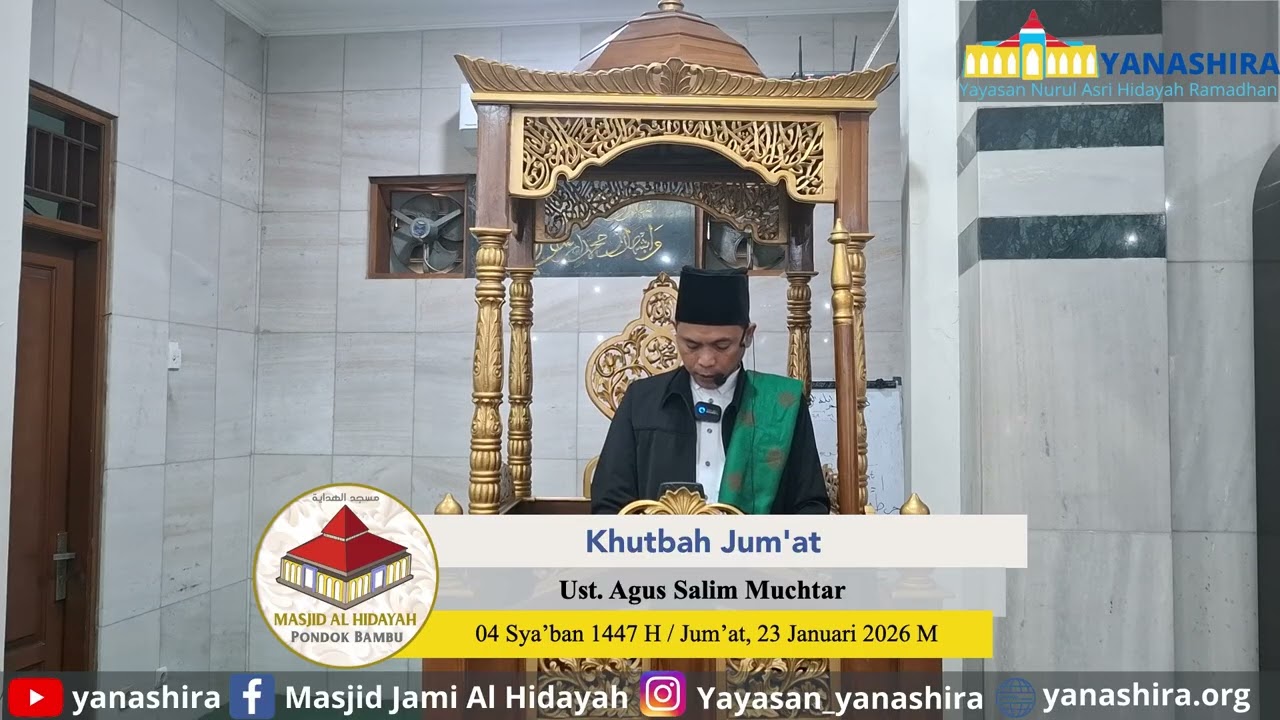 Ust. Agus Salim Muchtar | Khutbah Jumat 23 Januari 2026 #islam #khutbahjumat #kajian