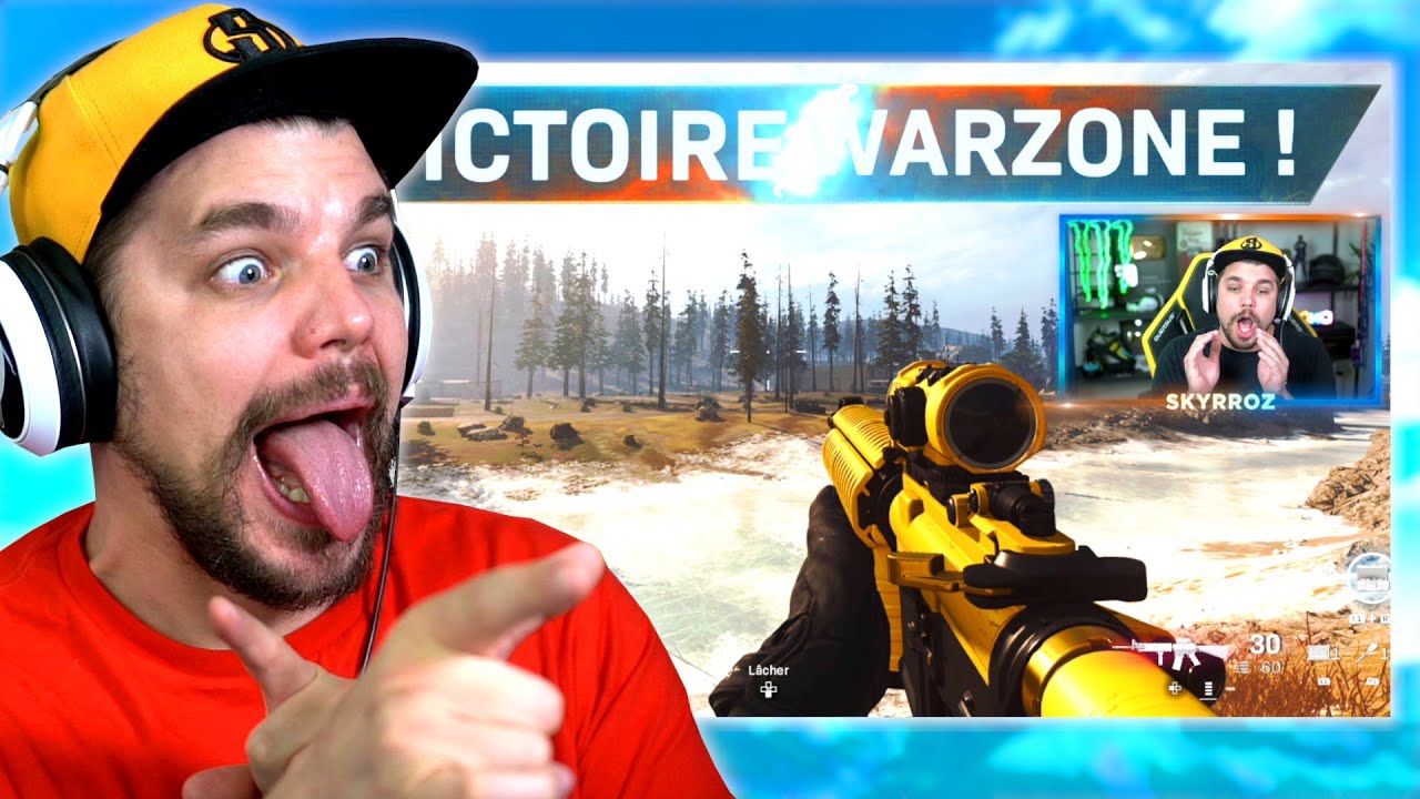 Je R&Eacute;AGIS a mon PREMIER TOP 1 sur WARZONE ! (C'est malaisant)
