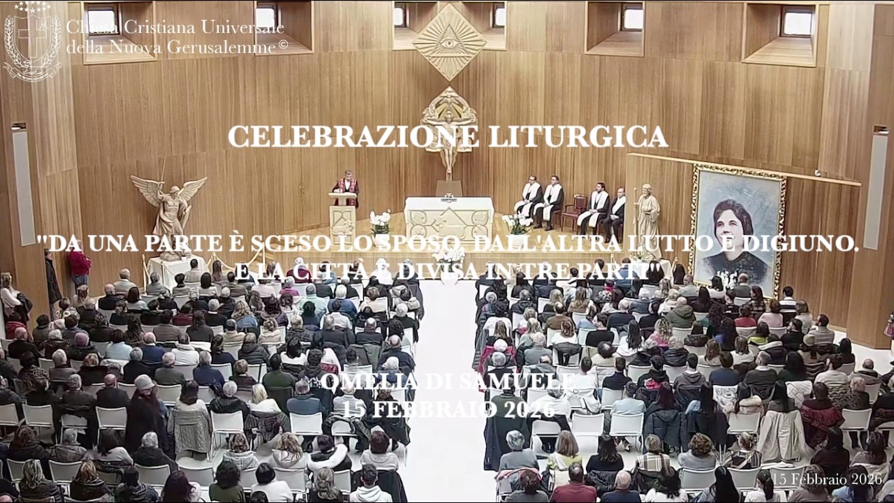 15/02/26 “Da una parte è sceso lo Sposo, dall’altra lutto e digiuno. E la Città è divisa in 3 parti”