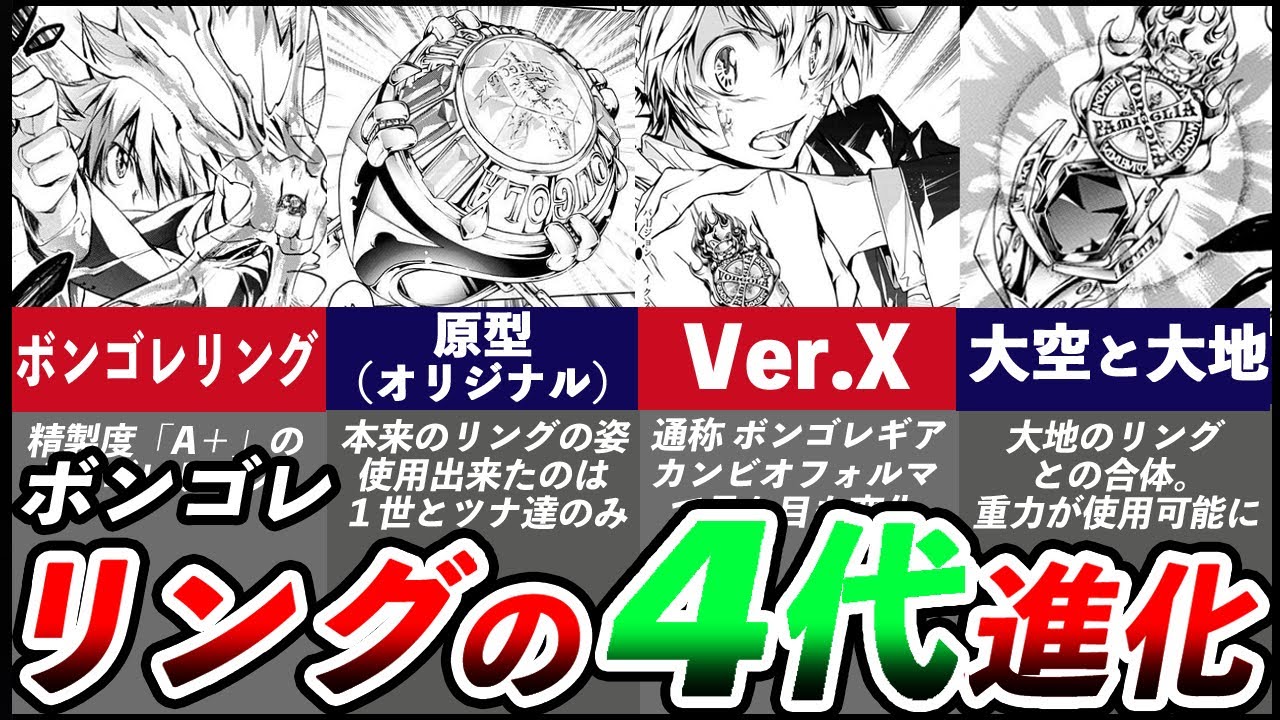 リボーン【ボンゴレリングの４代進化】をゆっくり解説