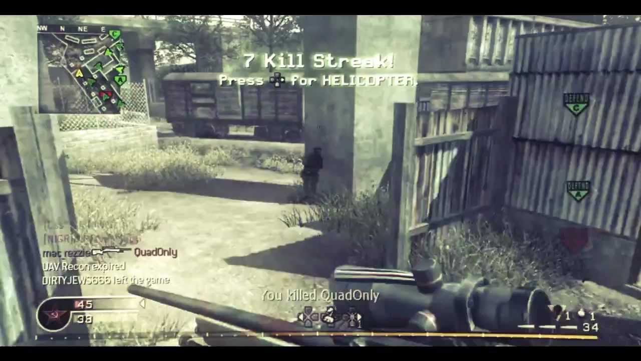 CoD 4 - 9 Man Kill Feed!  *Epic OCE*