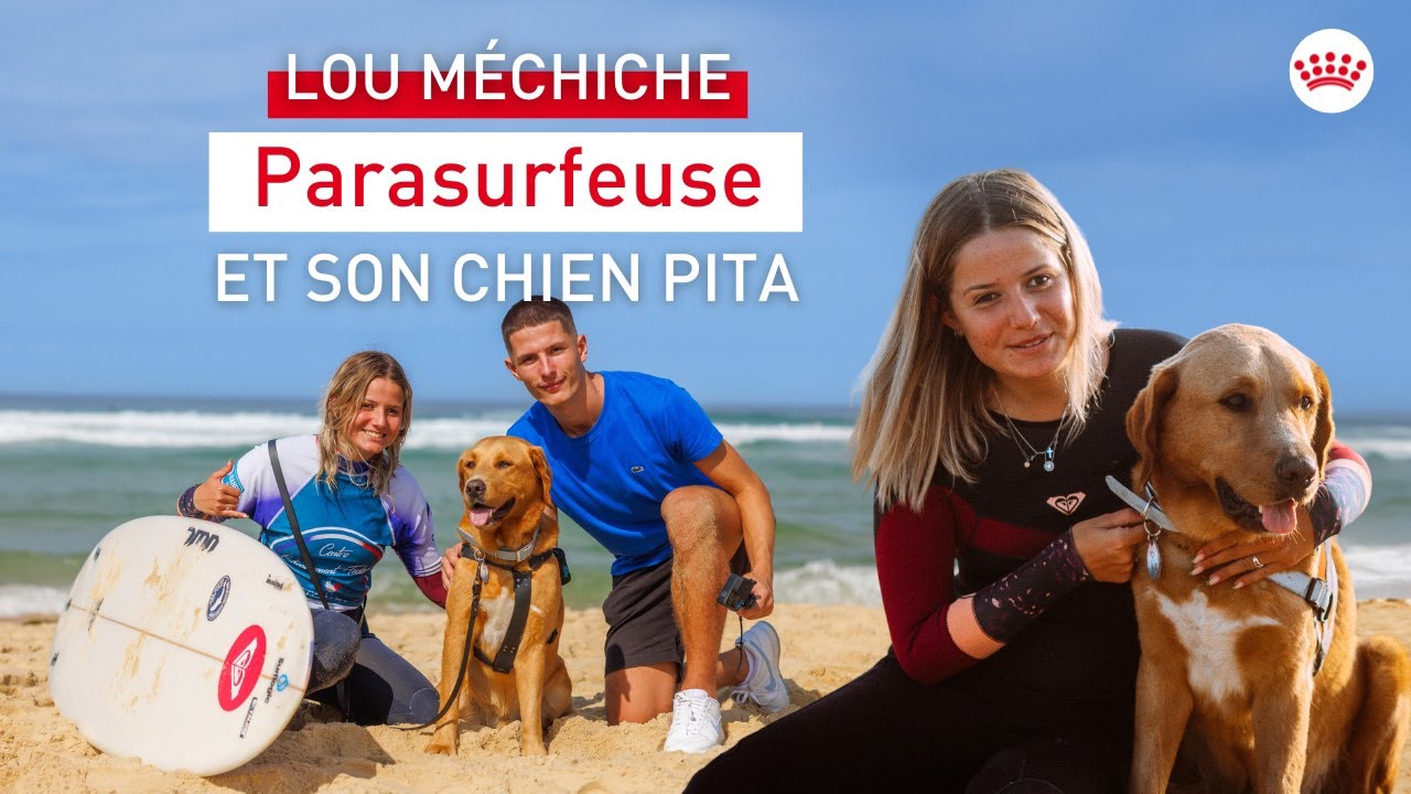 CHAMPIONNE DU MONDE DE PARASURF, D&Eacute;COUVREZ L'INCROYABLE HISTOIRE DE LOU ET SON CHIEN GUIDE !