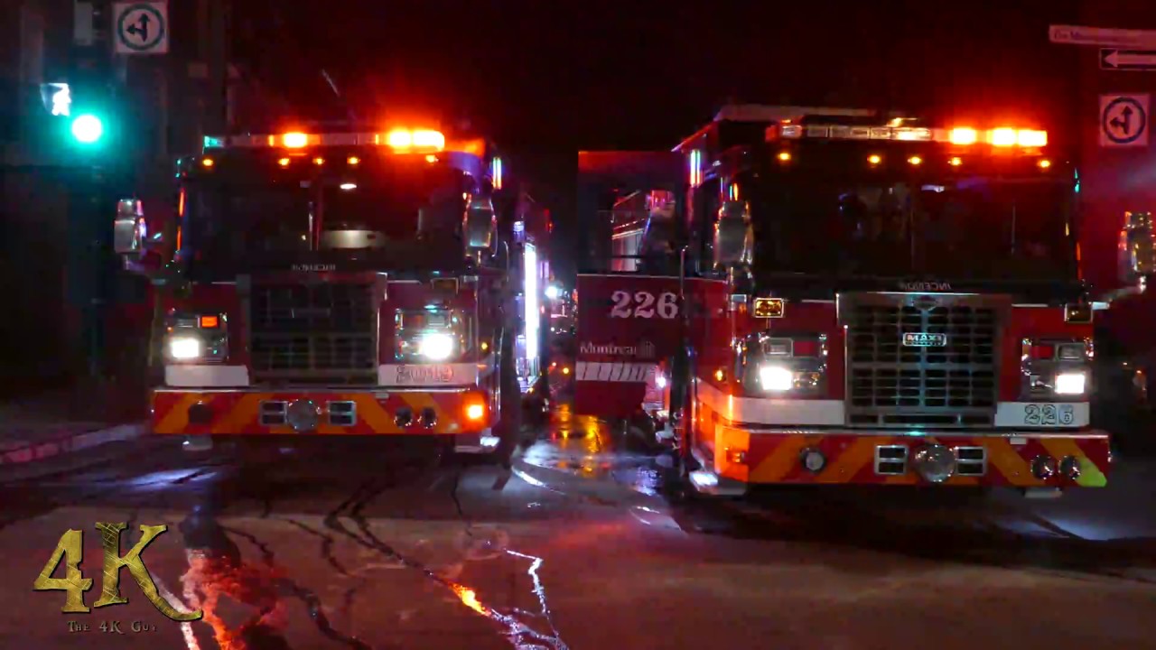 Montréal: Incendie 2 alarmes Alexandre-Desève / SIM crews battle 2nd alarm fire 3-6-2018