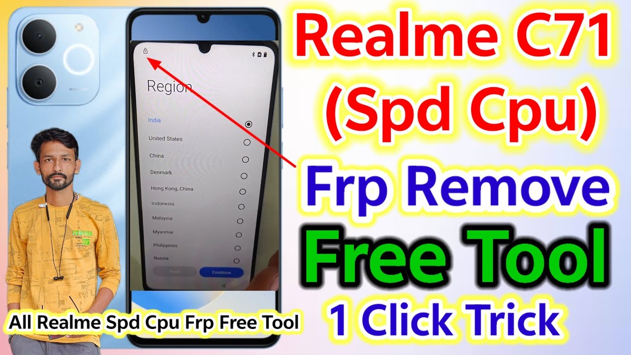 Realme C71 (RMX5313) Frp Remove Free Tool || All Realme Spd Cpu Google Account Bypass Free Tool 2026