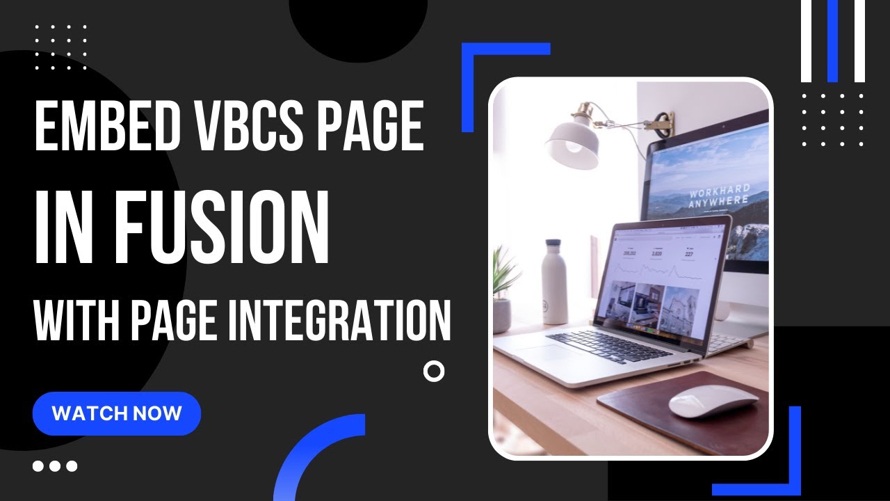 How to embed VBCS web page in Fusion Cloud Application with Page Integration | Oracle SaaS | Sandbox