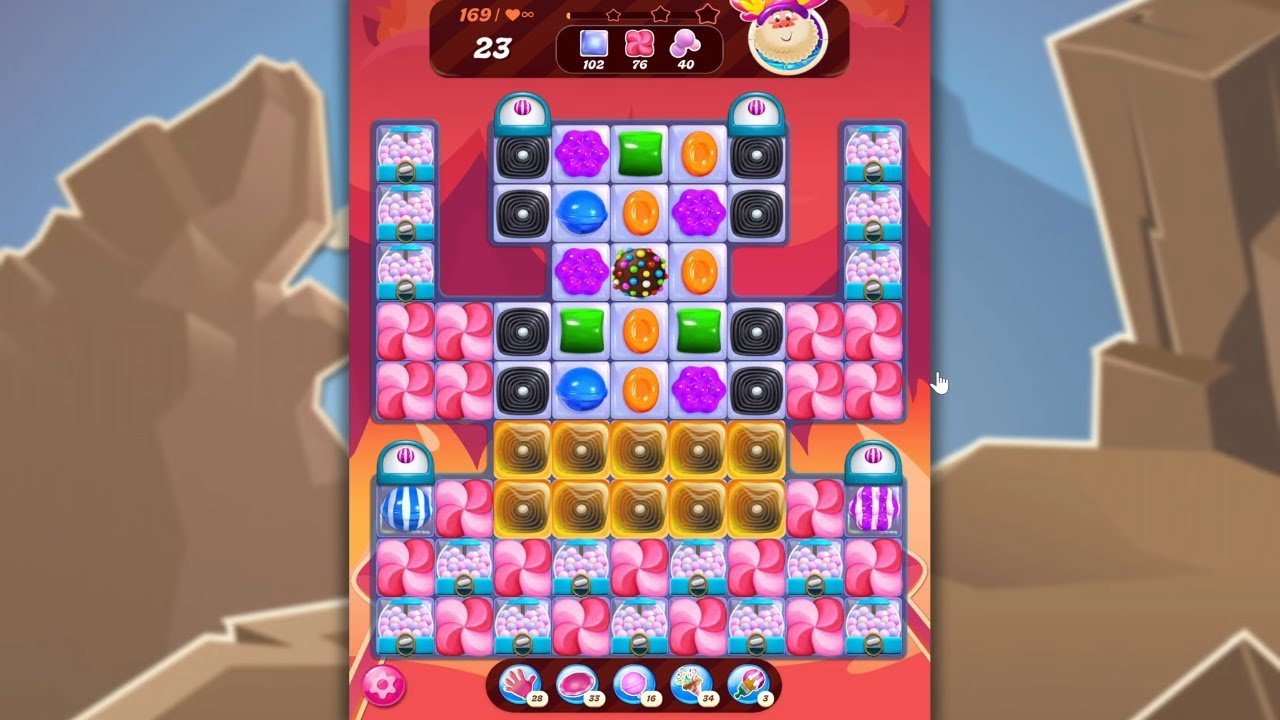 Candy Crush Saga LEVEL 169 NO BOOSTERS&nbsp;(new version)🐟☑️