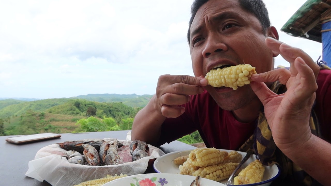 SARAP NG NILAGANG YOUNG CORN WITH PRITONG TULINGAN TARA KAIN