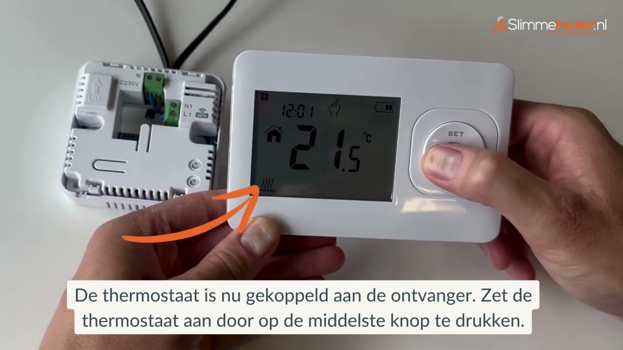 Koppelen QH Basic Thermostaat aan ontvanger