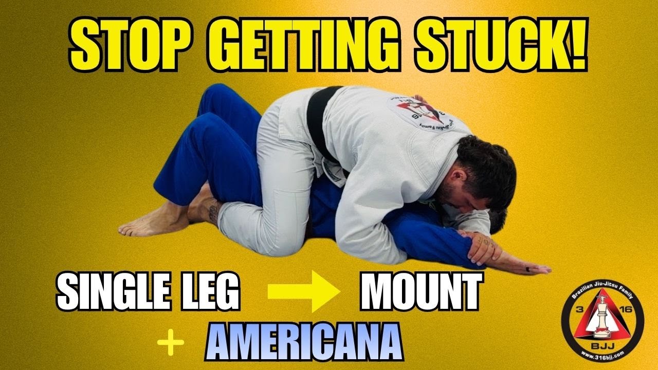 Master the Single Leg to Mount Transition | Americana Finish for BJJ!