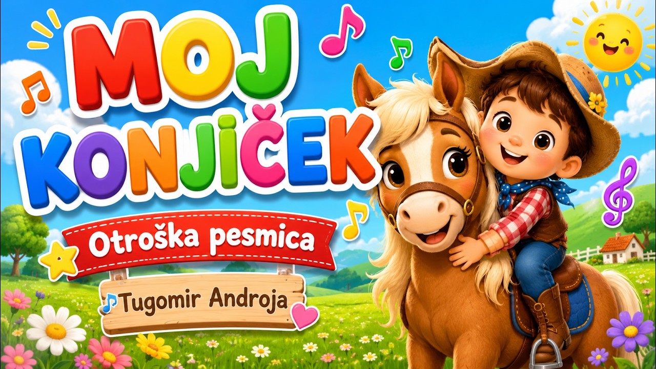 MOJ KONJIČEK (Otroške pesmi, pesmice | Otroška glasba) - Tugomir Androja (Objem Band)