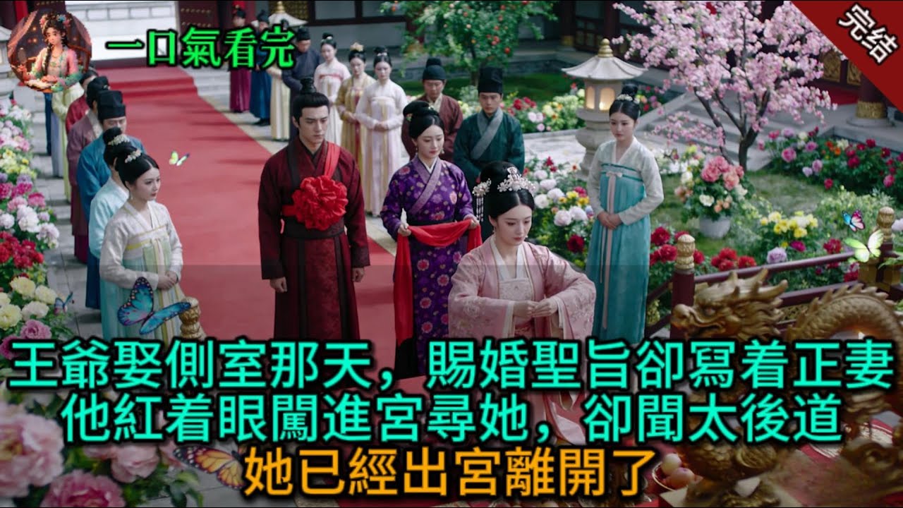 王爺娶側室那天，賜婚聖旨卻冩着正妻，他紅着眼闖進宮尋她，卻聞太後道：她已經出宮離開了.