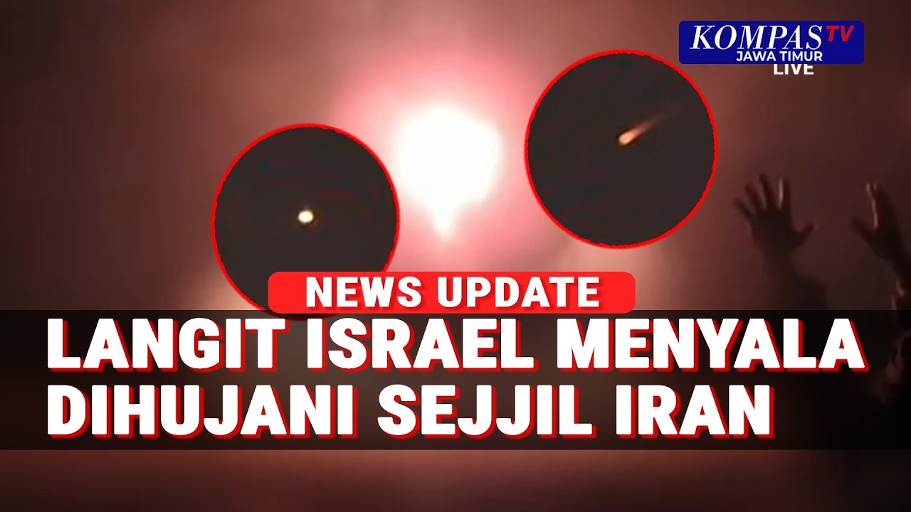 Langit Israel Membara! Iron Dome Hadang Gelombang Ke-57 Rudal Sejjil Iran, Sirene Meraung!