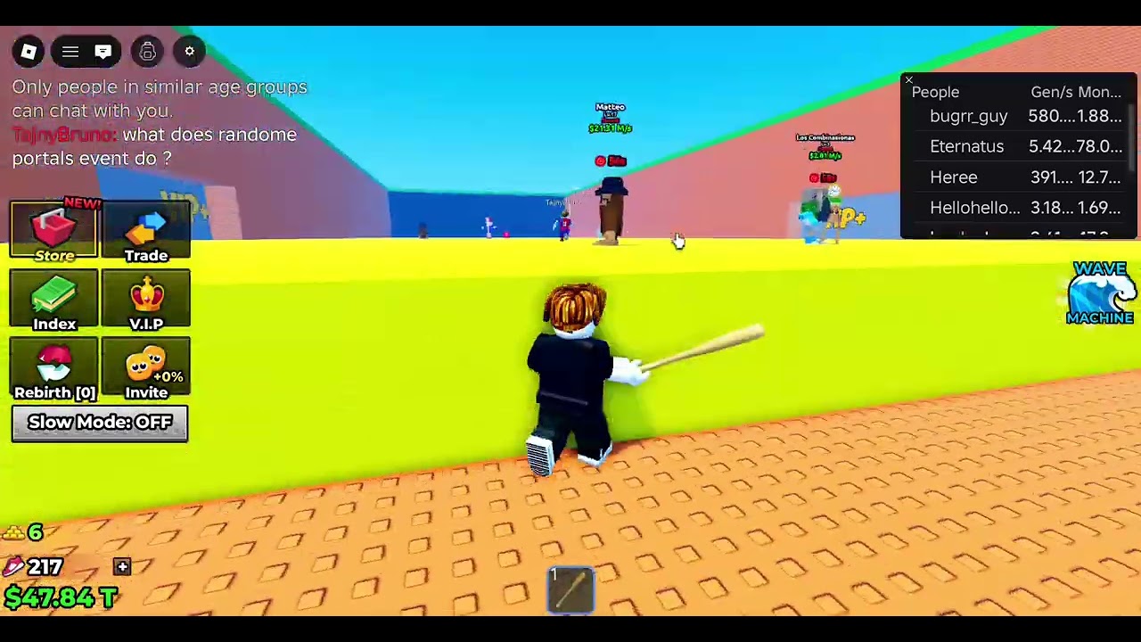 playing roblox game