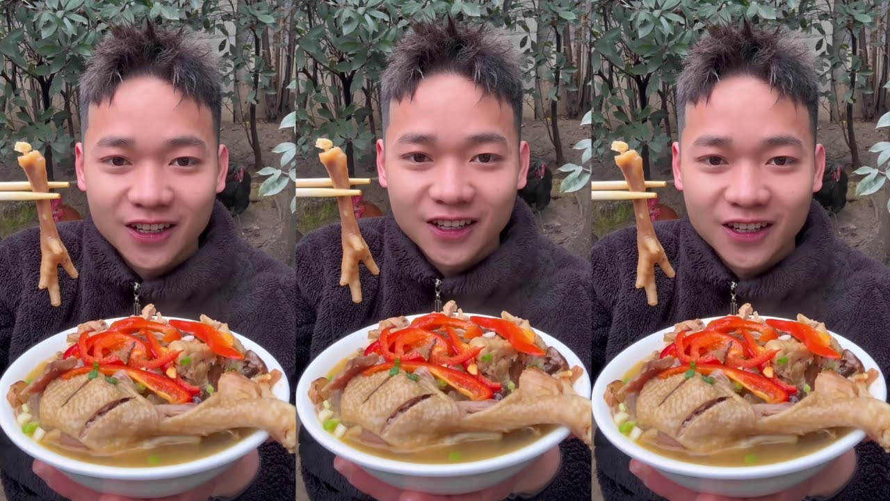Rural Food | Satisfying Eating Chicken Soup, Home Cooking Style Eating Show