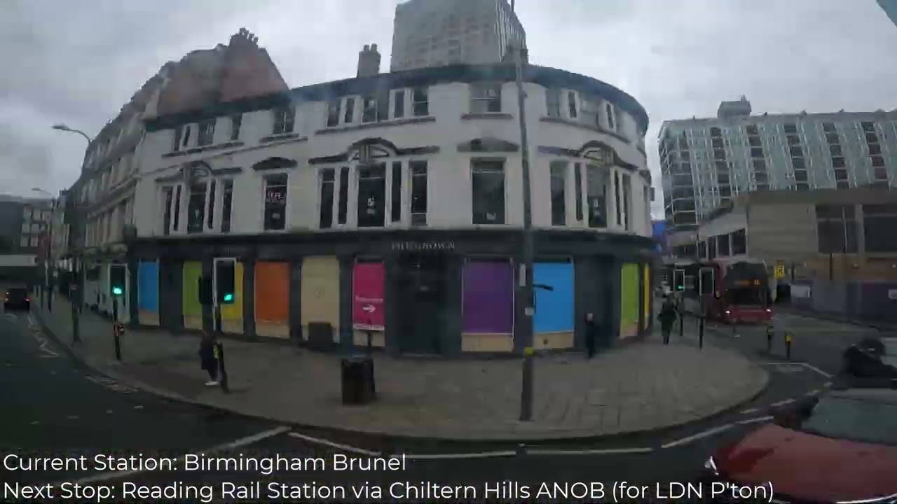 Manchester to London via Birmingham and Heathrow Time lapse