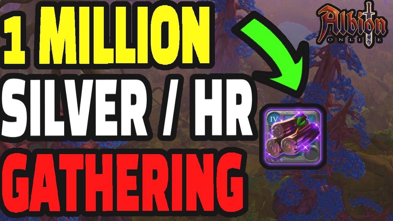 1 MILLION SILVER PER HOUR as a LUMBERJACK! Albion Online Woodcutting In Tier 5 Yellow Zones