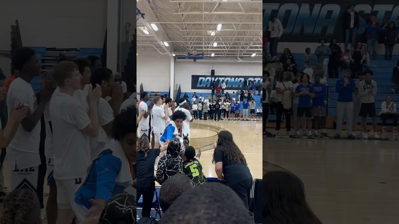 Top 10 player in the nation Mikel Brown Jr showing the kids! 