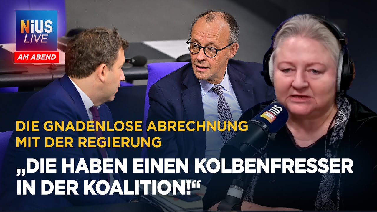 Politikberaterin Antje Hermenau h&auml;lt Wutrede &uuml;ber Merz und Co. I NIUS Live am Abend vom 16.12.25