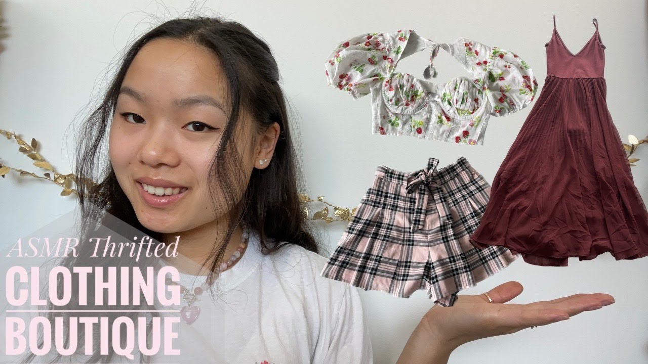 ASMR Thrifted Clothing Personal Stylist Roleplay 🛍️ (Fabric Sounds, Measuring, Whispering)