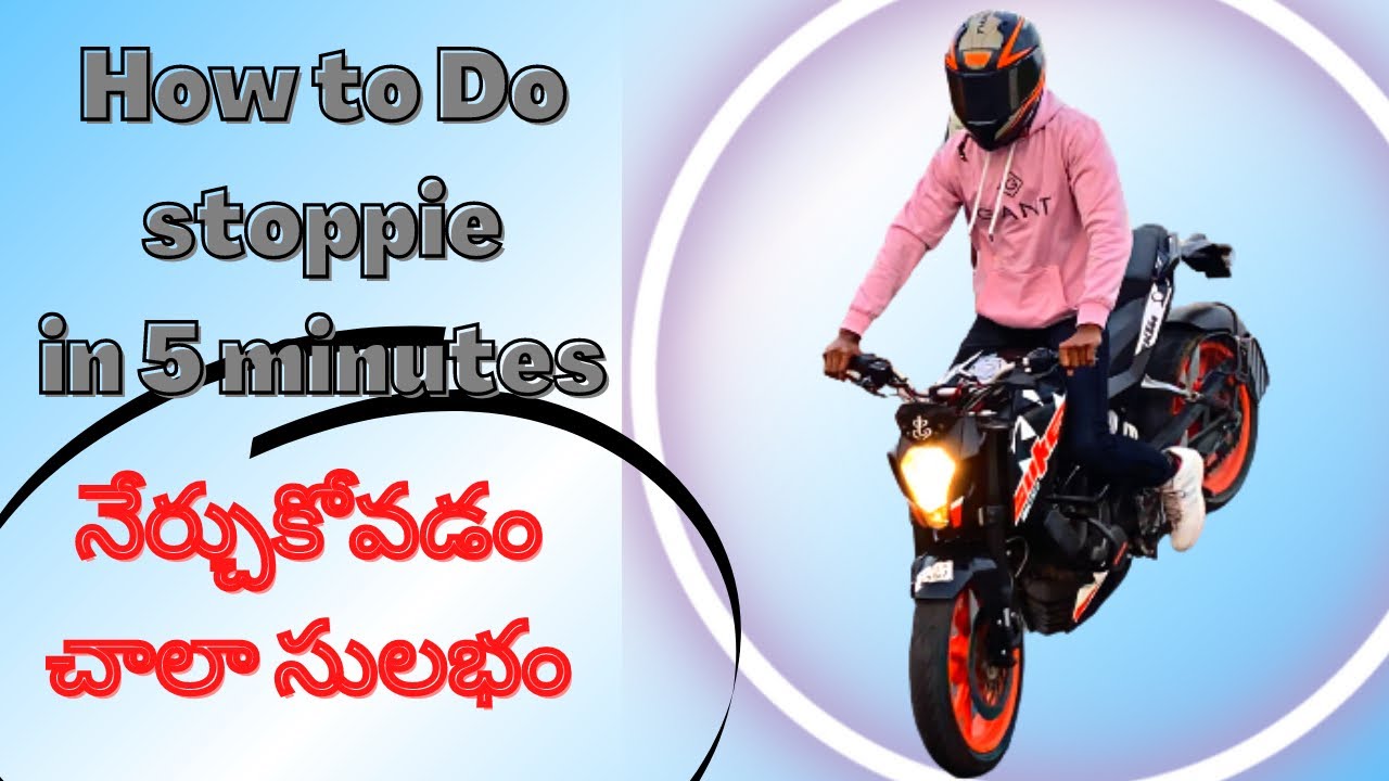 How to do stoppie |In Telugu|- |By Yesu Stunts|