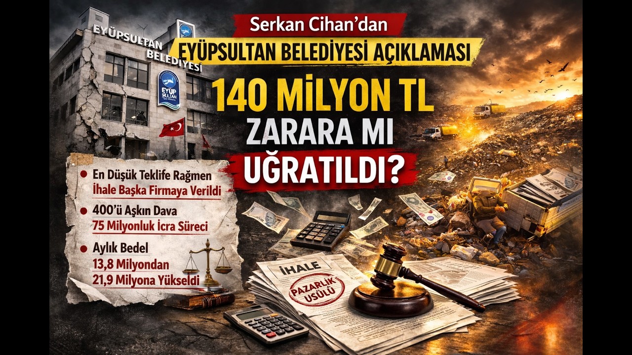 Serkan Cihan, Eyüpsultan Belediyesi’nin 2024 Eylül Çöp ve Araç Kiralama İhaleleri İncelenmeli