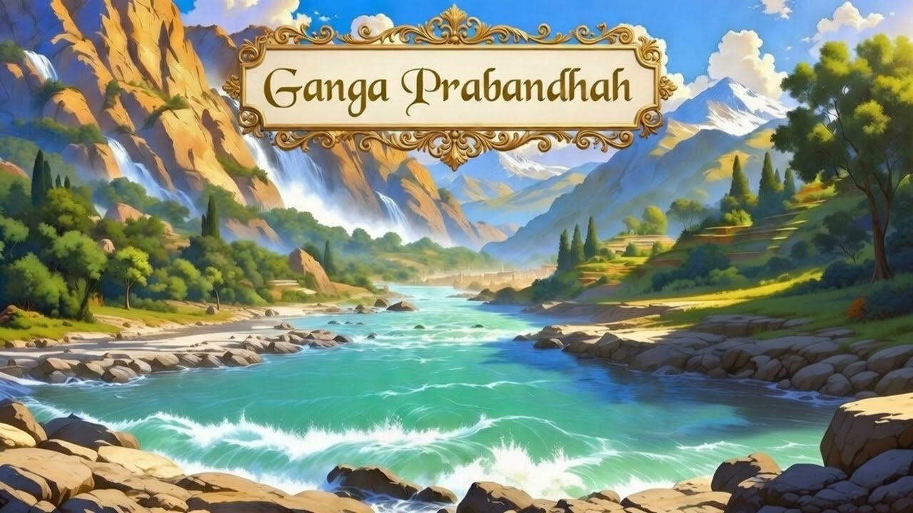 गङ्गाप्रबन्धः | Ganga Prabandhah | नमो देवि गङ्गे हरनिखिलमघमलकनन्दे | Salutations to Goddess Ganga