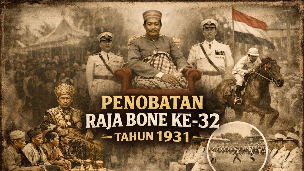 Rekaman Langka 1931: Penobatan Raja Bone La Mappanyukki
