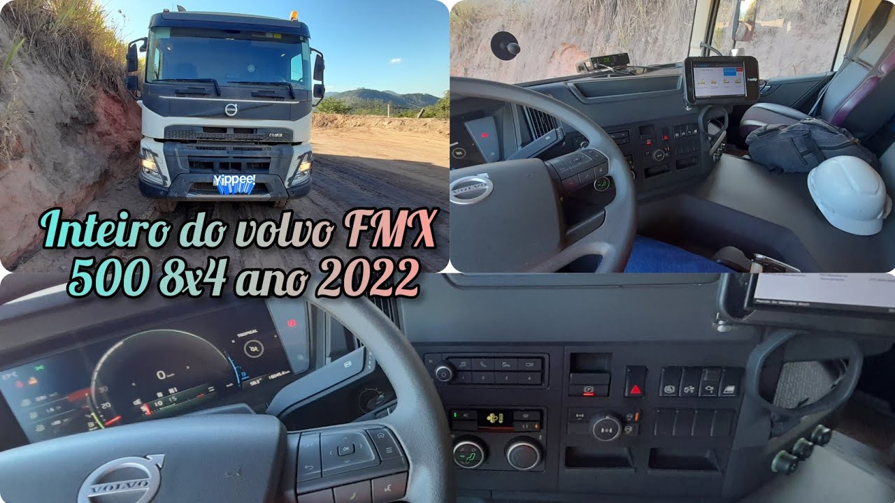 Como é o interior  do volvo FMX 500 8x4 ano 2022 , muita tecnologia,mais vídeo  na descrição .