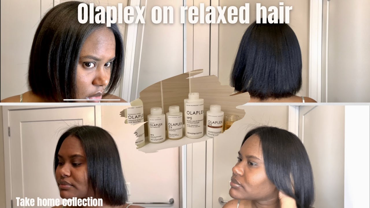 Relaxed hair wash day with Olaplex (No. 0, 3, 4, 5, 6, & 7)- post relaxer wash day