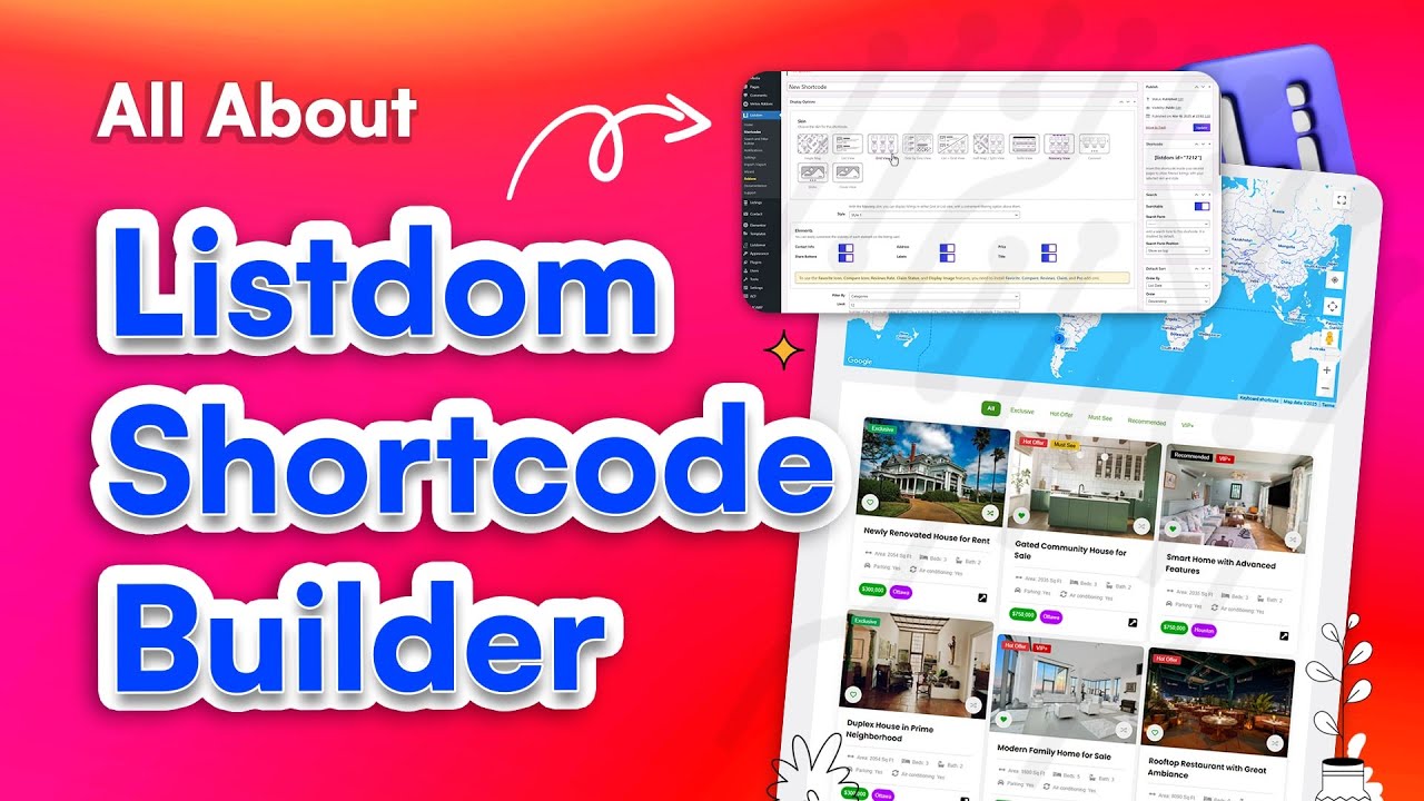 All About Listdom Shortcode Builder