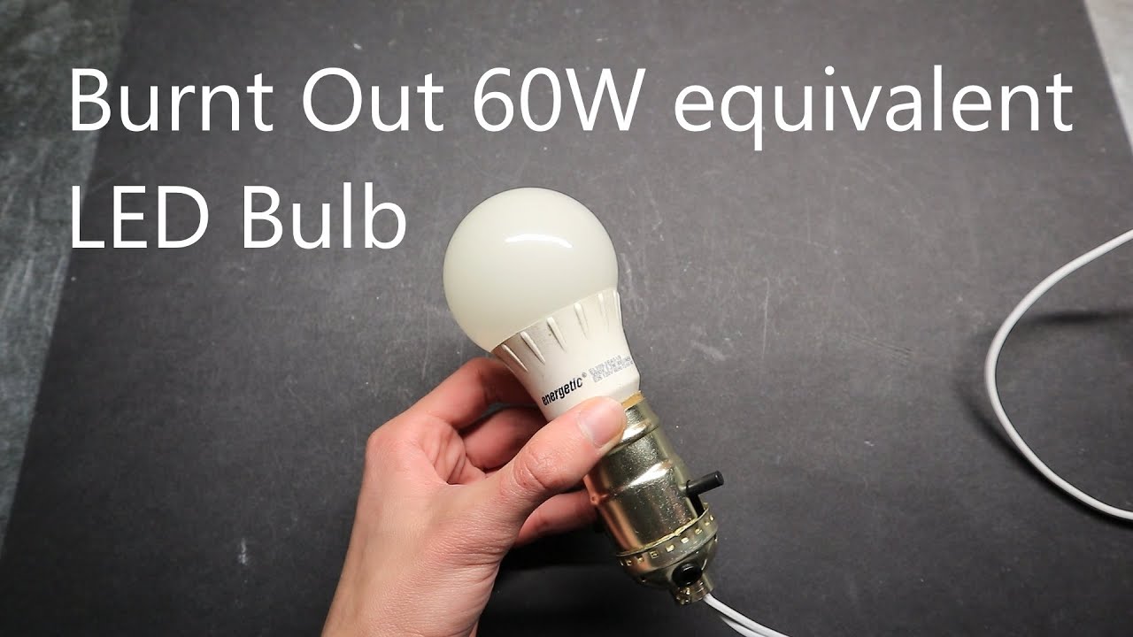 Inside a burnt out 60w equivalent LED bulb