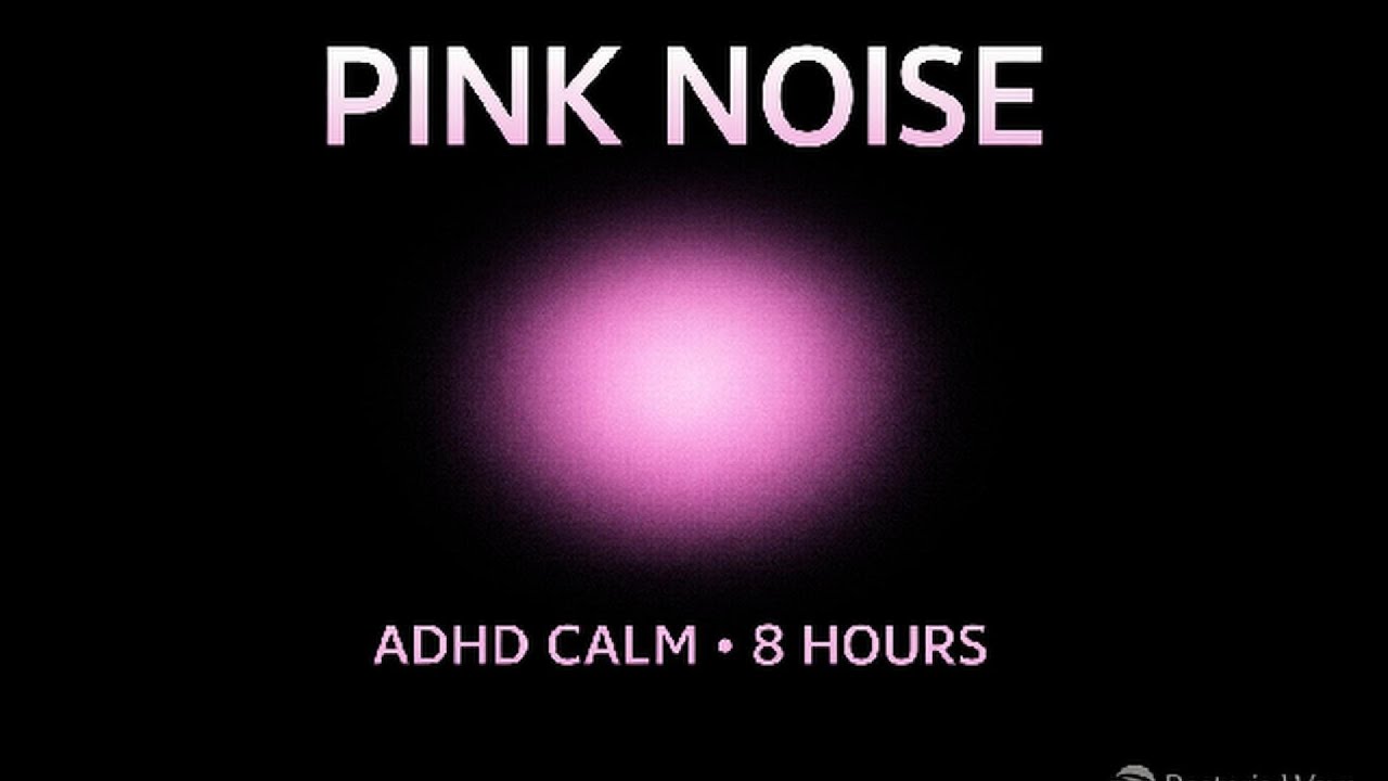 8h Pink Noise - Black Screen ADHD Calm & Anxiety Relief | Low Frequency Sound