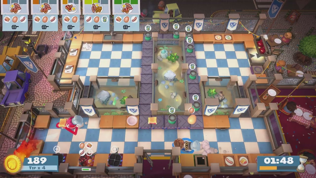 Overcooked! Extra Timmings - The World Food Festival | Level 2-3