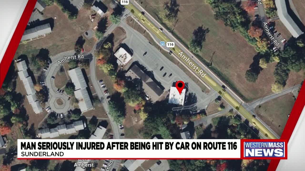 3:30 p.m. FastCast - Man seriously injured after being hit by car on Route 116