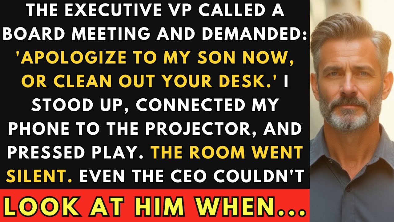 The Executive VP Demanded I Apologize To His Son In Front Of Everyone - So I Played The Recording