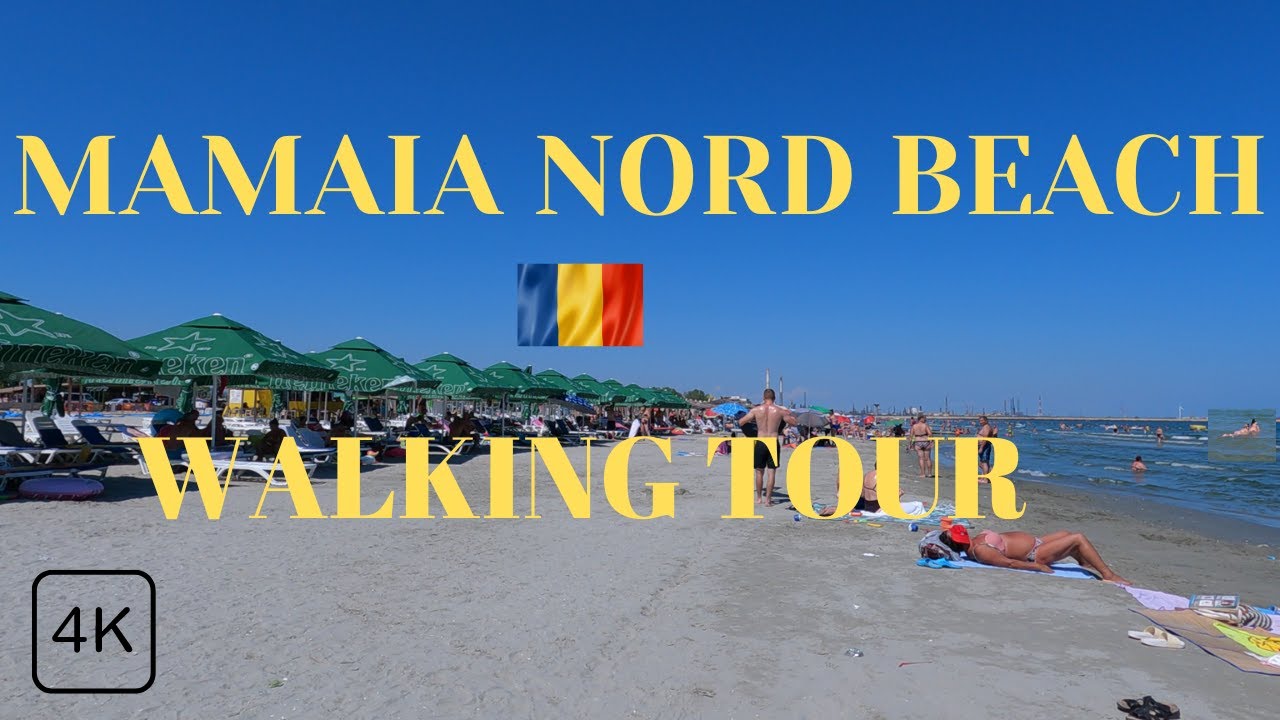 Mamaia Nord Beach walking tour Romania Beach Walk Constanta Marea Neagra