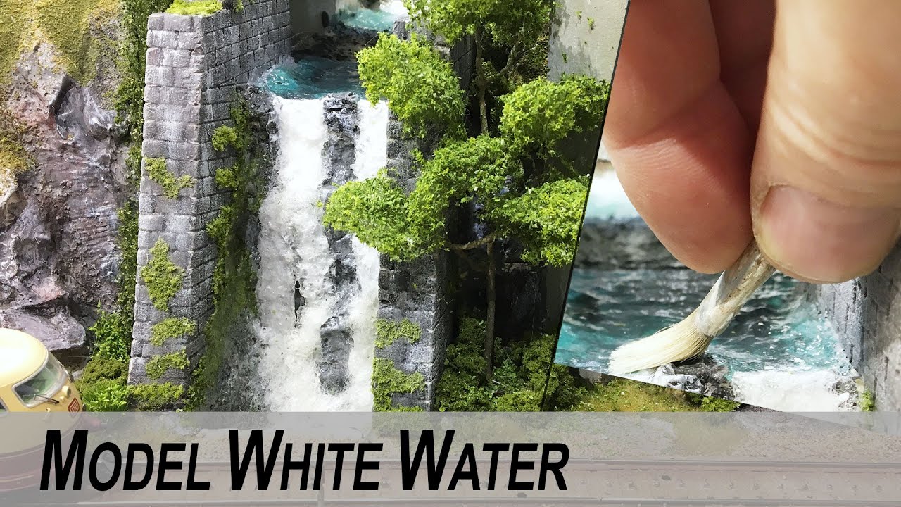 Model White water stream effect / Waterfalls