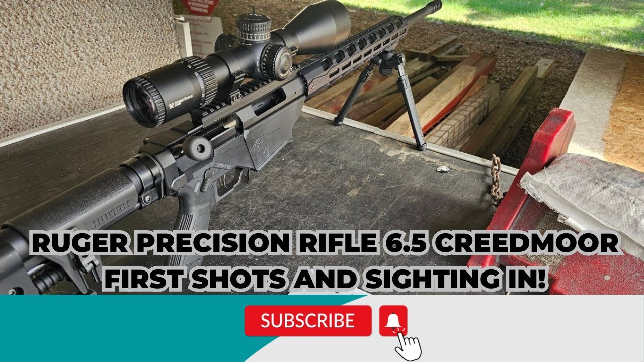 Ruger Precision Rifle 6.5 Creedmoor First Shots and Sighting In!