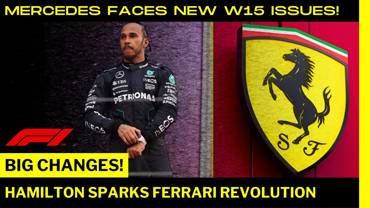 🚨🏁CONCERN AT MERCEDES: W15 SHOWS NEW PROBLEMS - FERRARI PREPARES FOR HAMILTON. FORMULA 1 NEWS TODAY