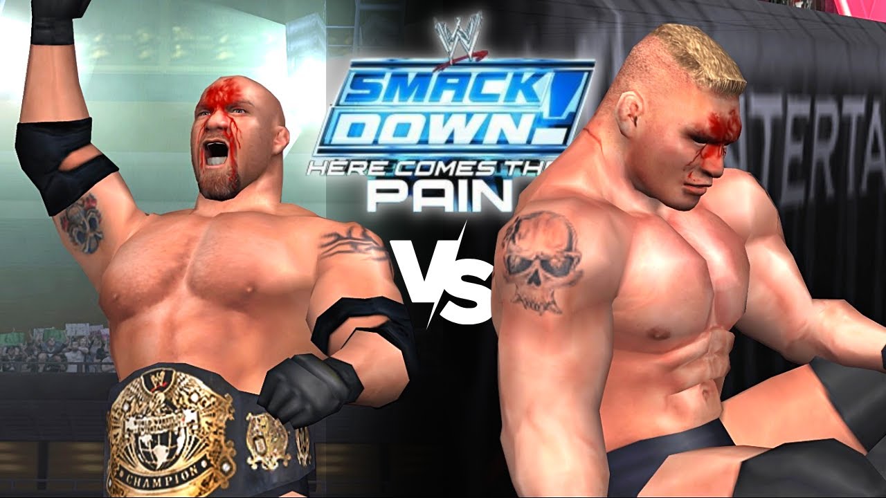 Brock Lesnar vs Goldberg | Ladder Match for WWE Championship | Here Comes The Pain