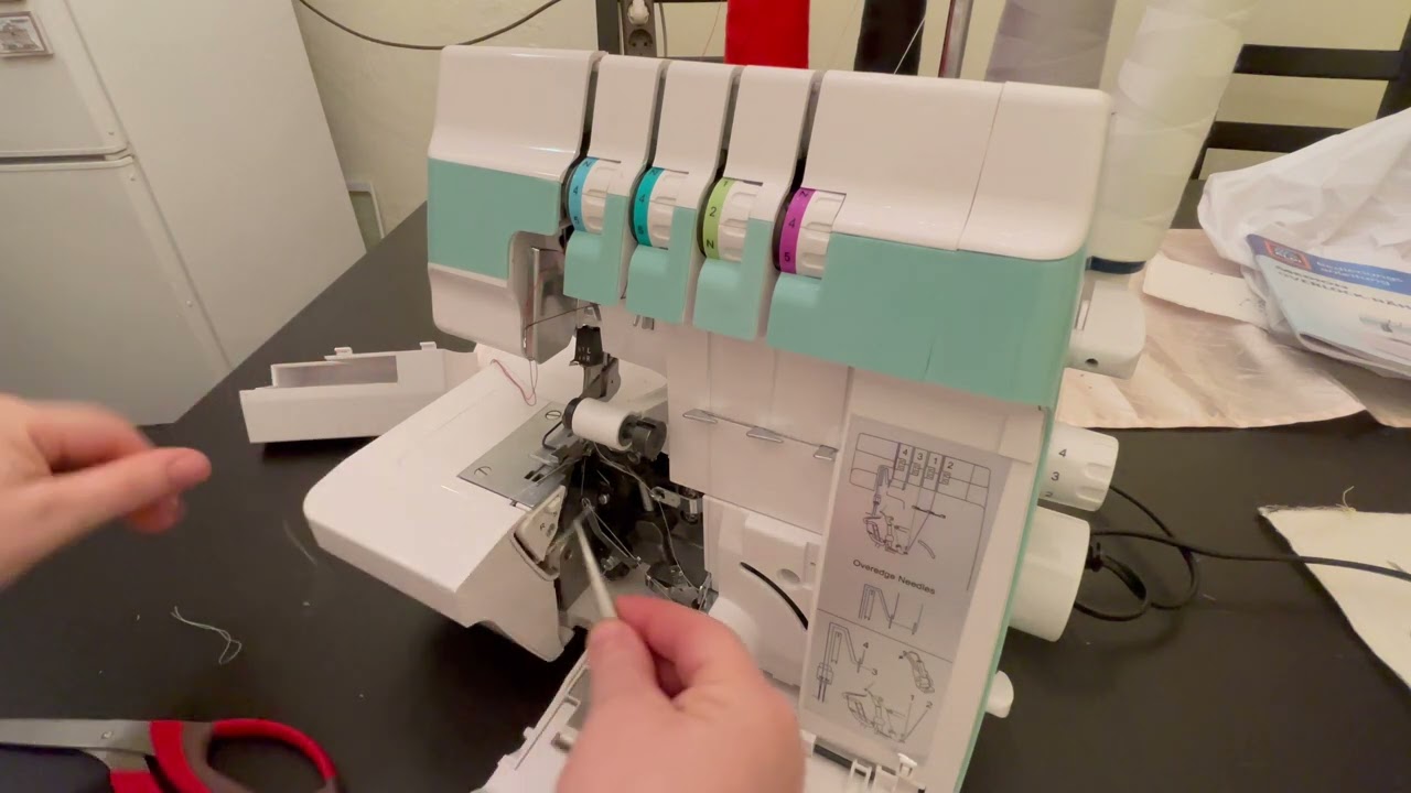 Einfädeln Medion Overlock  Aldi Medion Overlock #aldi #overlock #einfädeln
