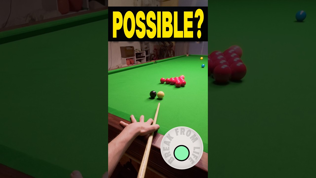 Snooker Practice Break Is This Possible? 🤔 GoPro Headcam POV