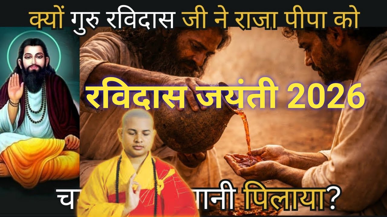   रविदास जयंती 2026 गुरु रविदास जी ने राजा पीपा को चमड़े वाला पानी क्यों पिलाया? 