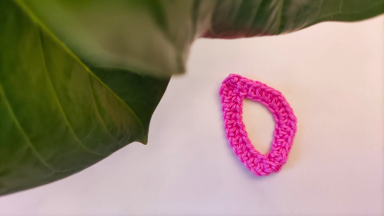 TUTORIAL: Alfabeto all'uncinetto applique lettera D | Crochet alphabet letter D applique