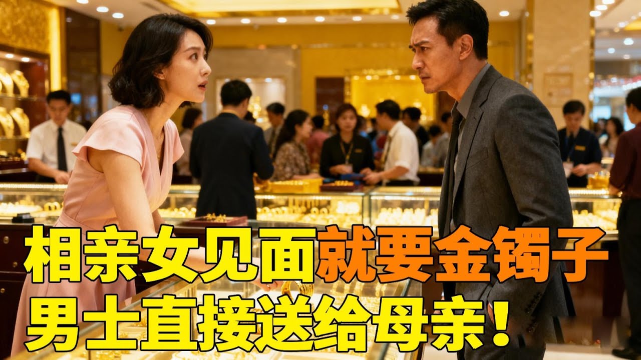 相亲见面不到三次相亲女就要金镯子？还说看看态度？！你算老几！男士直接买金镯子送给母亲！【轩语说媒】