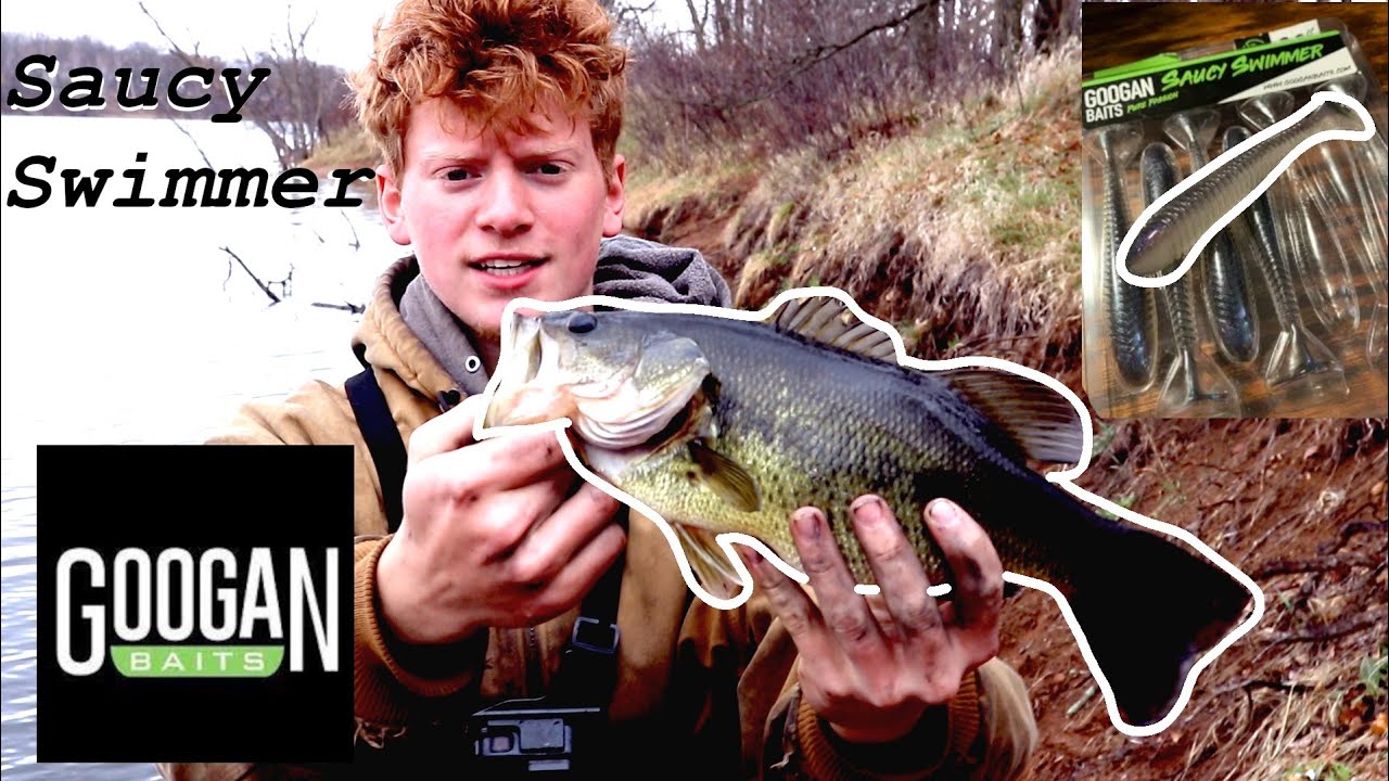 How to Fish Saucy Swimmer Swimbait - Spring Bass Fishing with Googan Baits