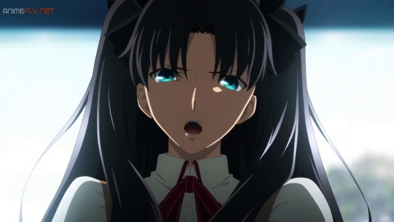 Rin se sonroja por Shirou Fate Stay Night Heaven's Feel Presage Flower