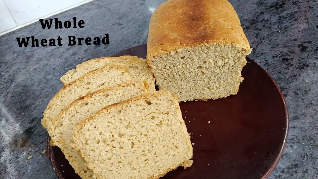 Homemade Whole Wheat Bread| No Refined flour| No Sugar| Eggless| #health #breakfast #recipe #asmr 